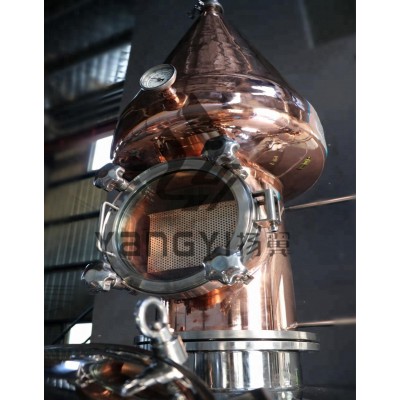 Used Copper Distillation Column Alcohol Pot Still for Sale