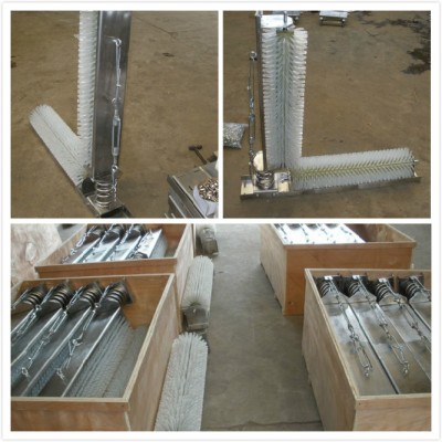 Stainless steel Rotary Double Cow CATTLE BRUSH for milking machine