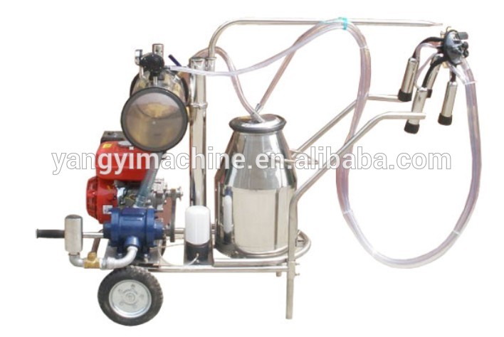 Hot sale Gasoline and Electric dairy milking machine with single/two bucket